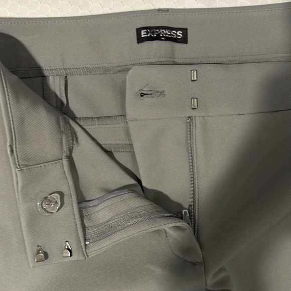 Never worn gray stretch dress pants, back leg seam looks professional and trendy - Picture 3 of 10